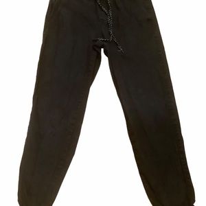 RSQ joggers pants black drawstring skinny pants elastic waistband size small
